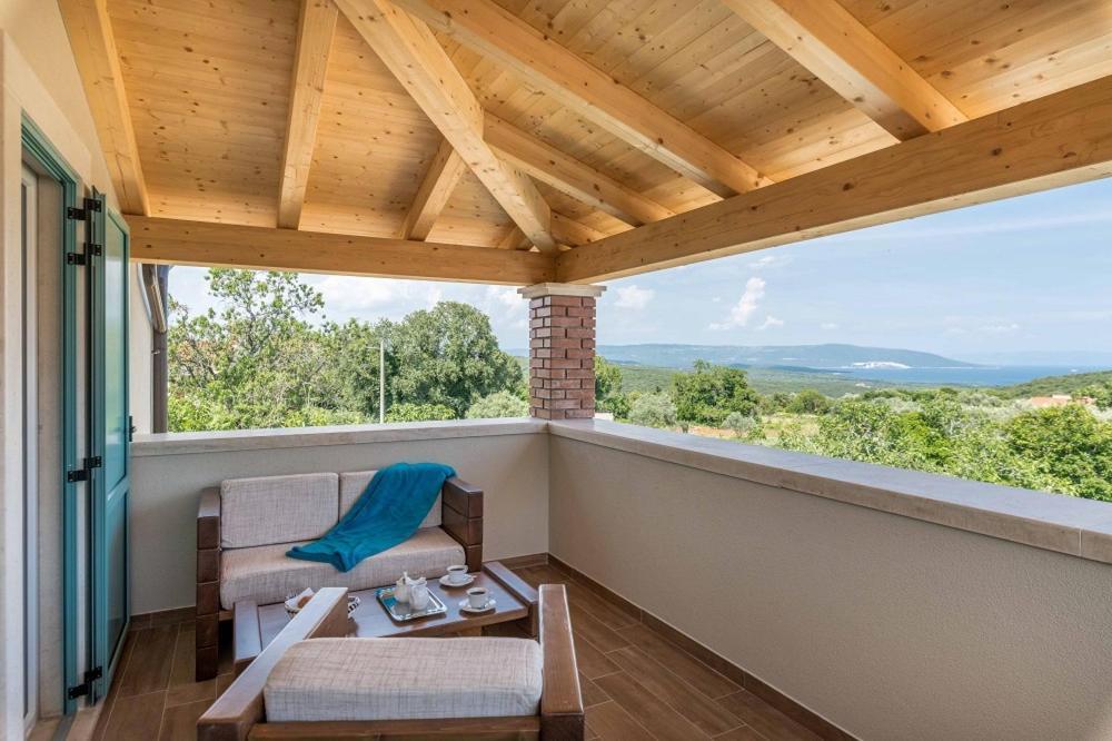 Moderne Istrische Steinvilla - 4 Sterne Mit Privatem, Beheizbaren Pool & Meerblick Kavran Bagian luar foto